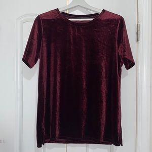 NWOT Old Navy Velvet Top